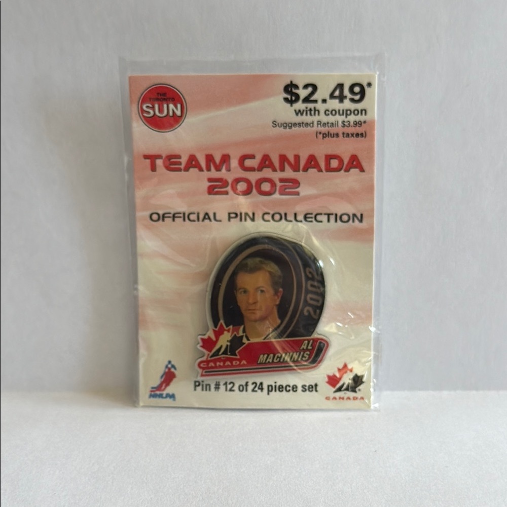 Al Macinnis 2002 Team Canada Collectors Pin / Pin #12
